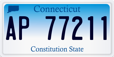 CT license plate AP77211