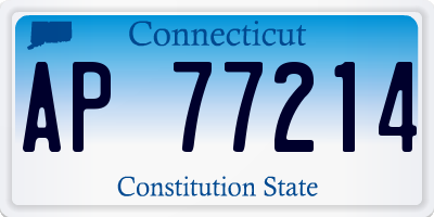 CT license plate AP77214