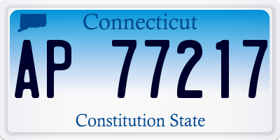 CT license plate AP77217