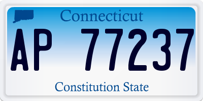 CT license plate AP77237