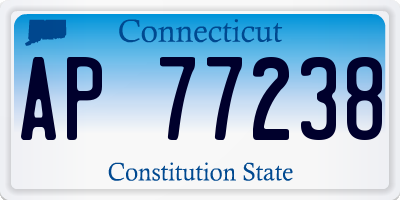 CT license plate AP77238
