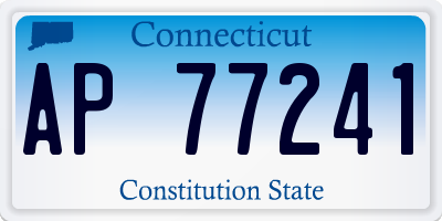 CT license plate AP77241