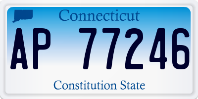 CT license plate AP77246