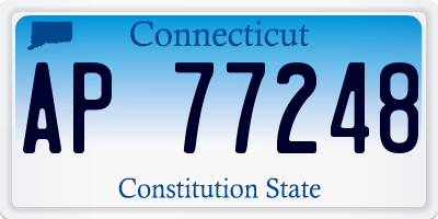CT license plate AP77248