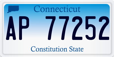 CT license plate AP77252