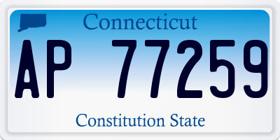 CT license plate AP77259