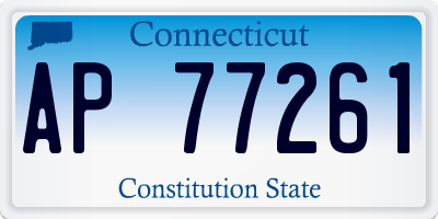 CT license plate AP77261