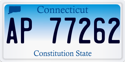 CT license plate AP77262