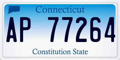 CT license plate AP77264