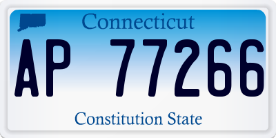 CT license plate AP77266