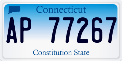 CT license plate AP77267