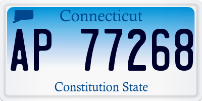 CT license plate AP77268