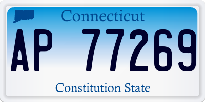 CT license plate AP77269