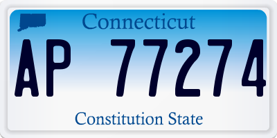 CT license plate AP77274