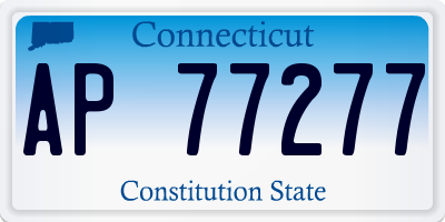 CT license plate AP77277