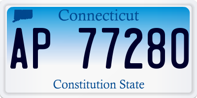 CT license plate AP77280