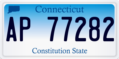 CT license plate AP77282