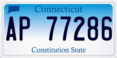 CT license plate AP77286