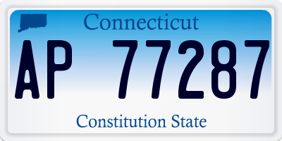 CT license plate AP77287