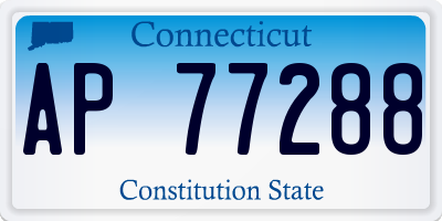 CT license plate AP77288