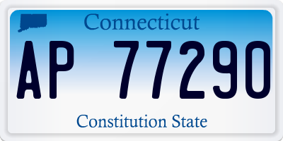 CT license plate AP77290