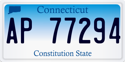 CT license plate AP77294