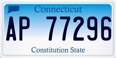 CT license plate AP77296