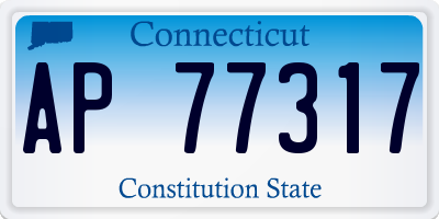 CT license plate AP77317