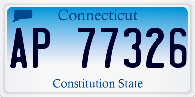 CT license plate AP77326