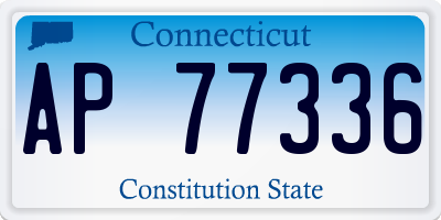 CT license plate AP77336