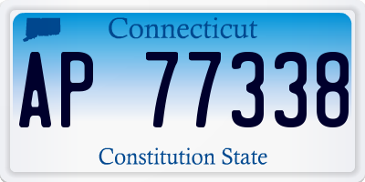 CT license plate AP77338