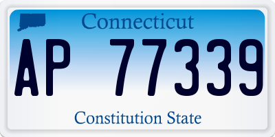 CT license plate AP77339