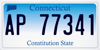 CT license plate AP77341