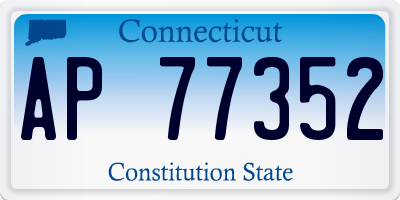 CT license plate AP77352