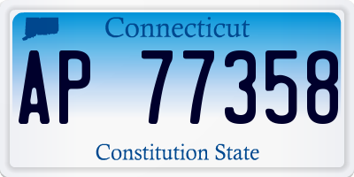 CT license plate AP77358