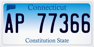 CT license plate AP77366