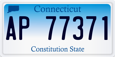 CT license plate AP77371