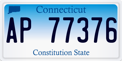 CT license plate AP77376
