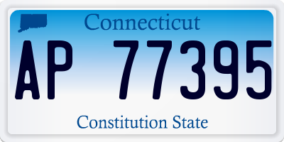 CT license plate AP77395