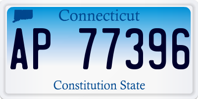 CT license plate AP77396