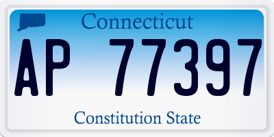 CT license plate AP77397