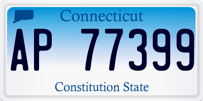 CT license plate AP77399