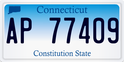 CT license plate AP77409