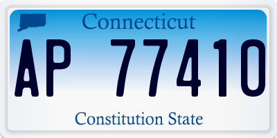 CT license plate AP77410