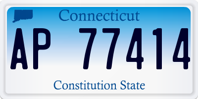 CT license plate AP77414