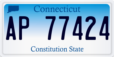 CT license plate AP77424