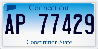 CT license plate AP77429