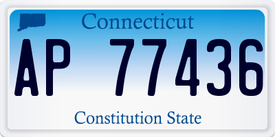 CT license plate AP77436