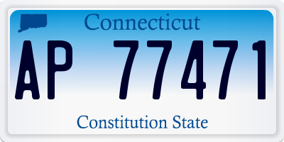 CT license plate AP77471