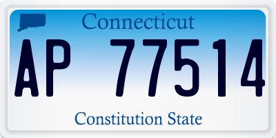 CT license plate AP77514